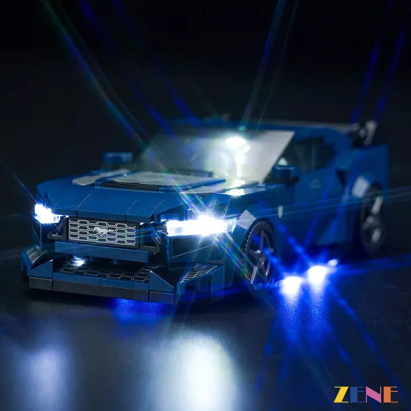 zene bricks Light Kit for LEGO Ford Mustang Dark Horse Sports Car #76920