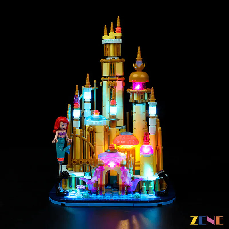 zene bricks Light Kit for LEGO Mini Disney Ariel Castle #40708