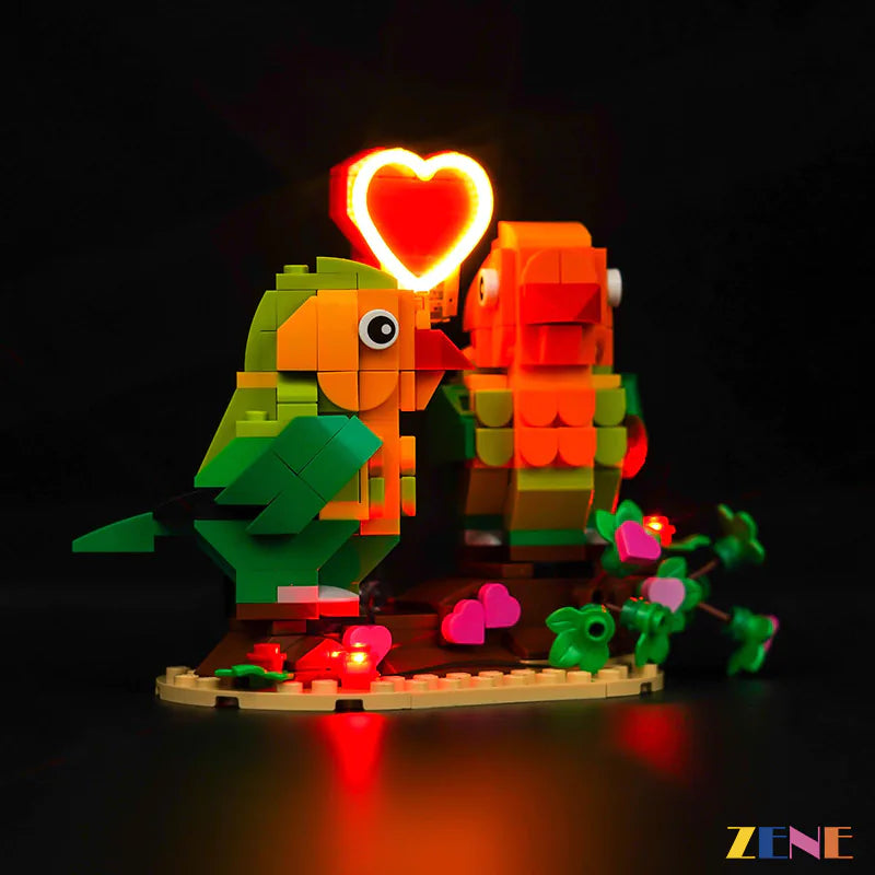 zene bricks Light Kit for Valentine Lovebirds #40522