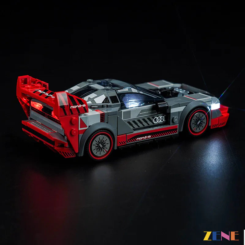 zene bricks Light Kit for LEGO Audi S1 e-tron quattro Race Car #76921