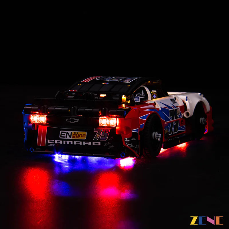 zene bricks Light Kit for LEGO NASCAR Next Gen Chevrolet Camaro ZL1 #42153