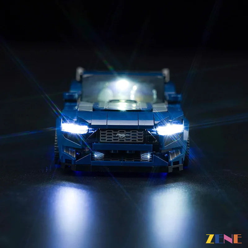 zene bricks Light Kit for LEGO Ford Mustang Dark Horse Sports Car #76920