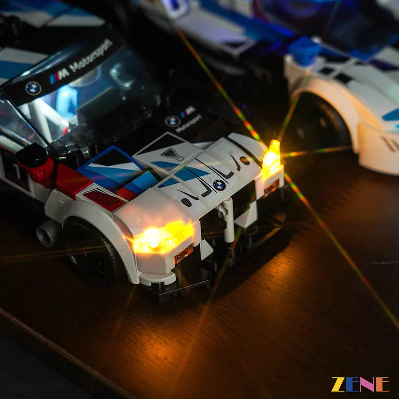 zene bricks Light Kit for LEGO BMW M4 GT3 & BMW M Hybrid V8 Race Cars #76922