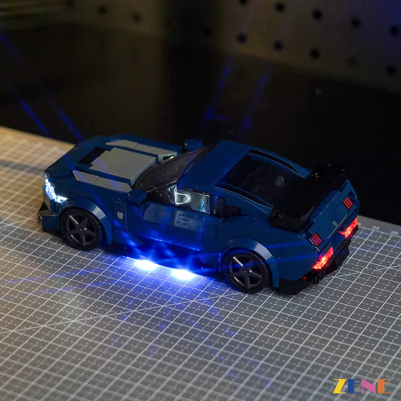 zene bricks Light Kit for LEGO Ford Mustang Dark Horse Sports Car #76920