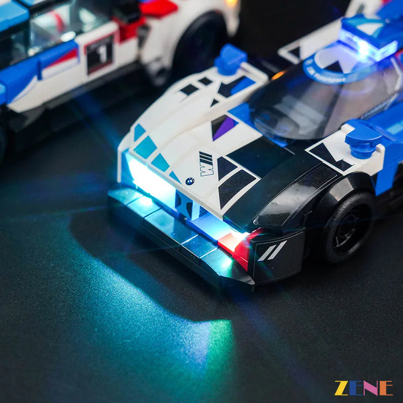 zene bricks Light Kit for LEGO BMW M4 GT3 & BMW M Hybrid V8 Race Cars #76922