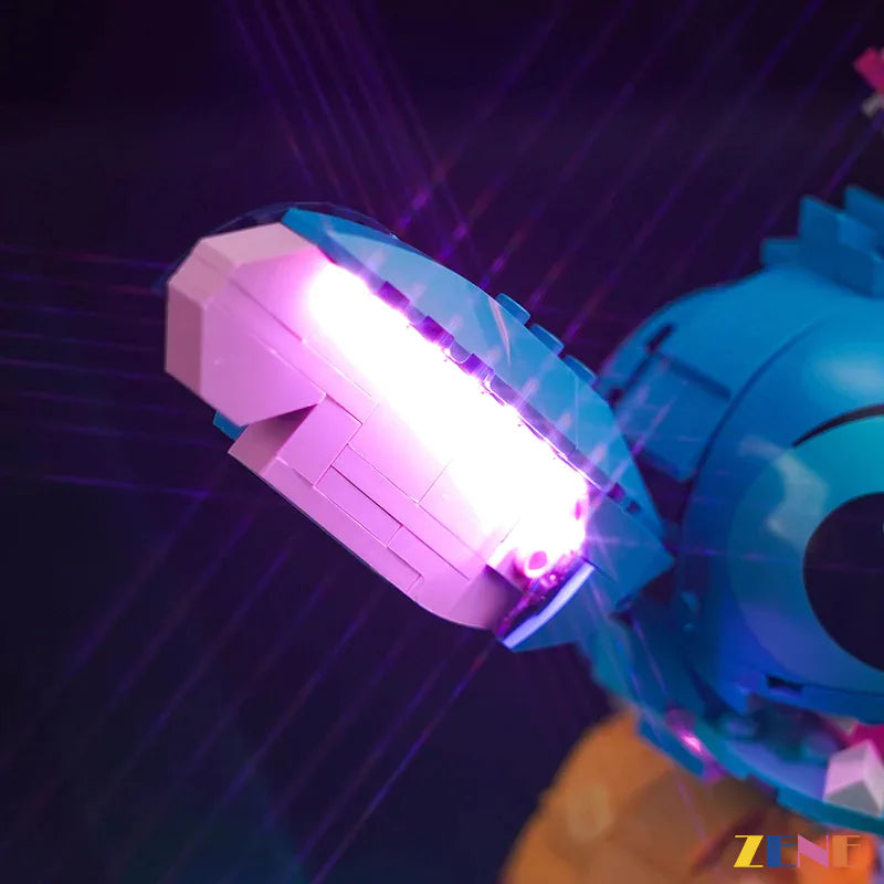 zene bricks Light Kit for LEGO Stitch Disney #43249