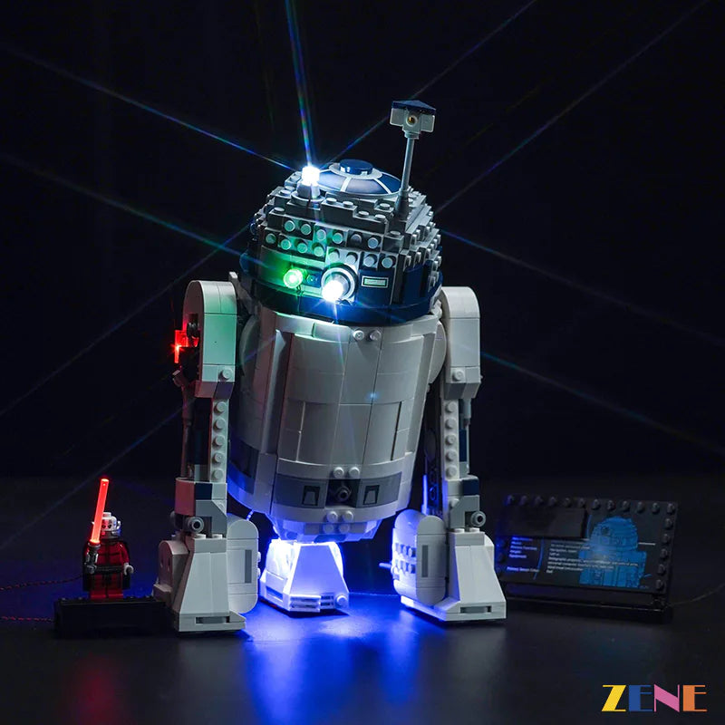 zene bricks Light Kit for LEGO R2-D2 Star Wars #75379