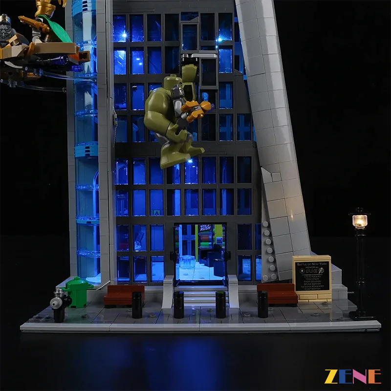 zene bricks Light Kit for LEGO Marvel Avengers Tower #76269 (Ver3)