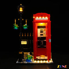 ZENE Bricks Lego Telephone Box Light Kit