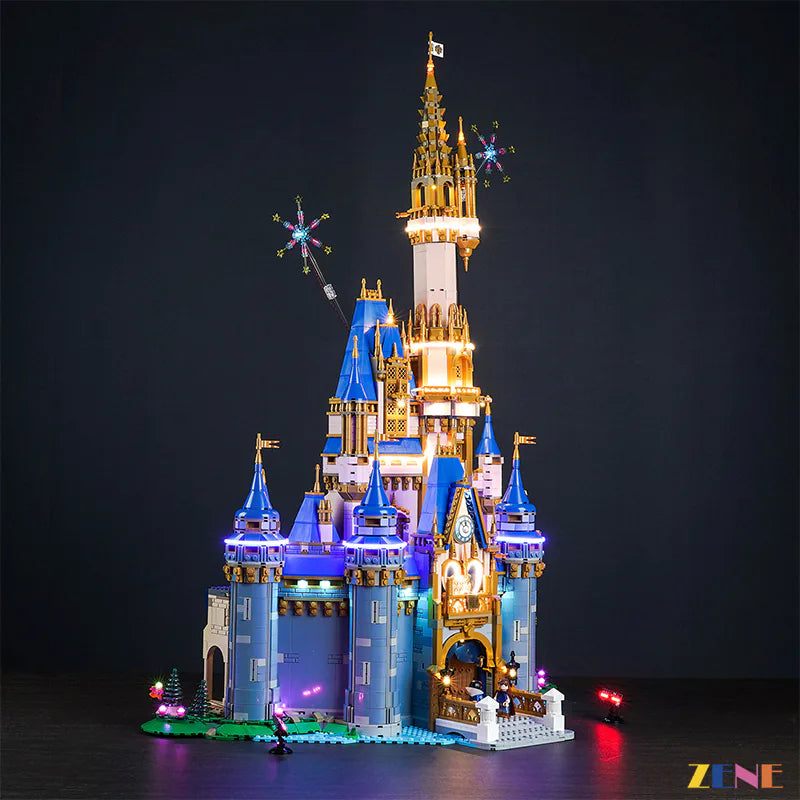 zene bricks Light Kit for LEGO Disney Castle #43222