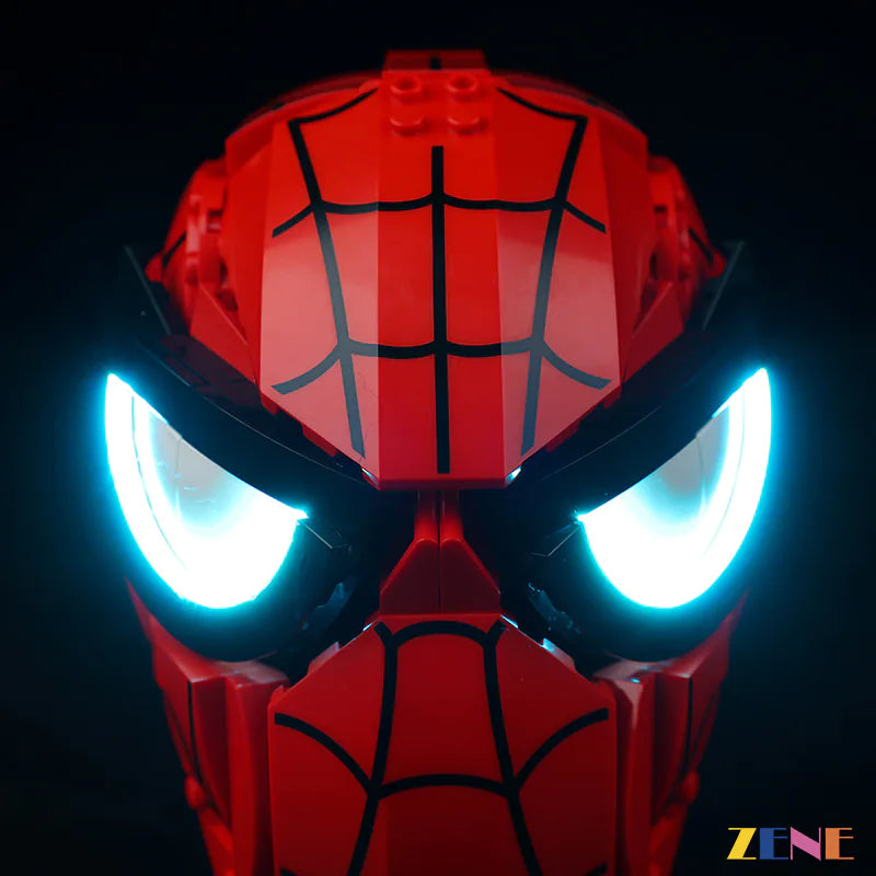zene bricks Light Kit for LEGO Spider Man Mask #76285