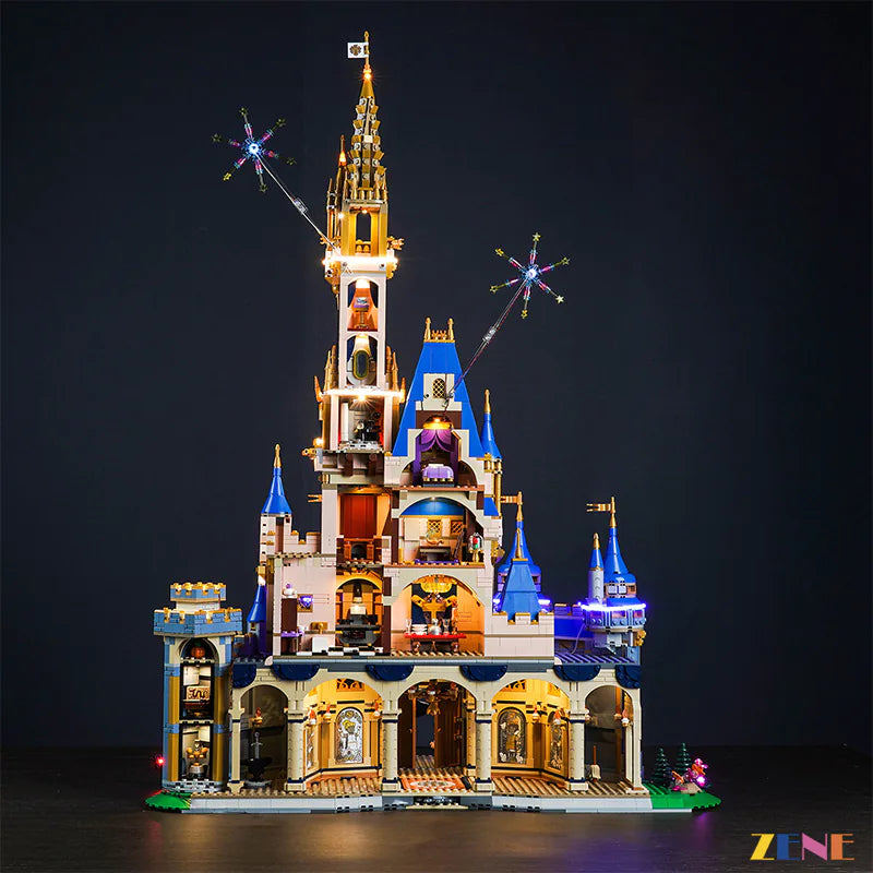 zene bricks Light Kit for LEGO Disney Castle #43222
