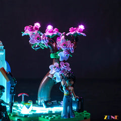 botanical garden greenhouse plants and walkway lighting - ZENE Bricks Light Kit for LEGO® Botanical Garden #41757