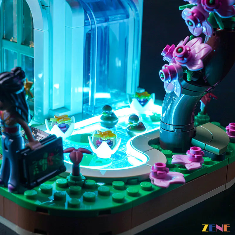botanical garden greenhouse plants and walkway lighting - ZENE Bricks Light Kit for LEGO® Botanical Garden #41757