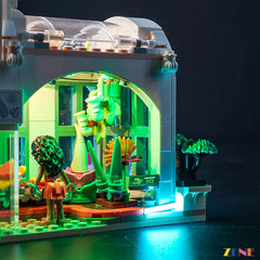 botanical garden greenhouse plants and walkway lighting - ZENE Bricks Light Kit for LEGO® Botanical Garden #41757