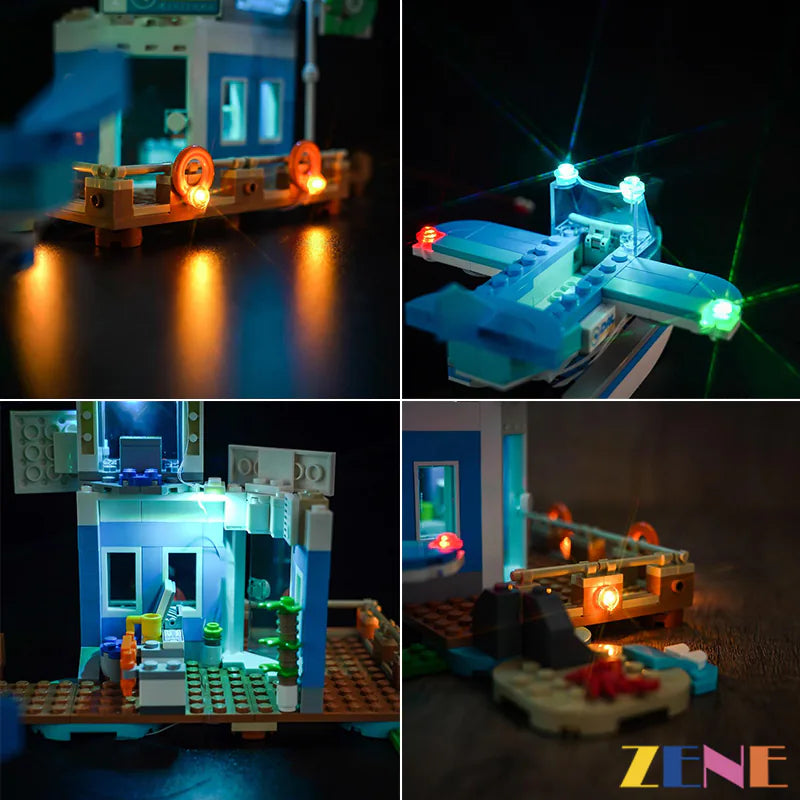 zene bricks Light Kit for LEGO Animal Crossing Fly with Dodo Airlines #77051