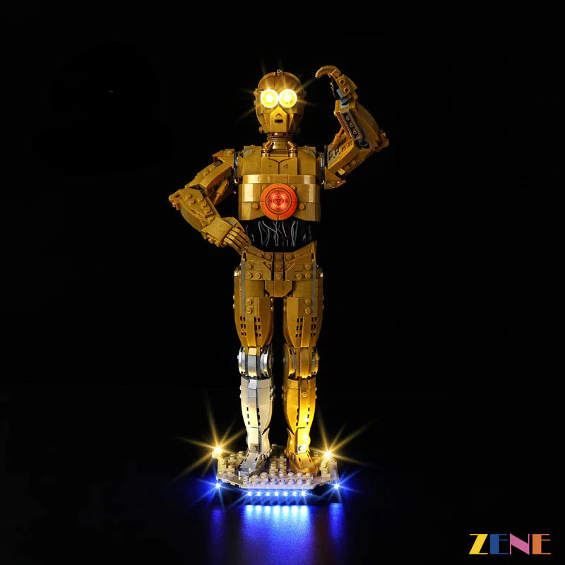 zene bricks Light Kit for LEGO C-3PO #75398