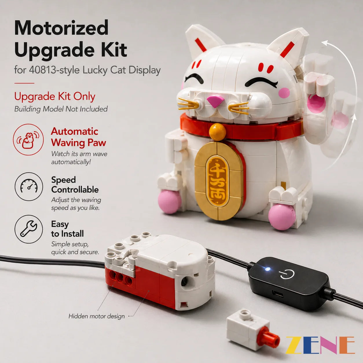 Motorized Kit for Lucky Cat #40813 Power Functions – ZENE