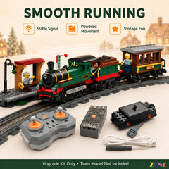 track circle steam train motorization - ZENE Bricks Power Functions Kit for LEGO® Vintage Steam Train #60511
