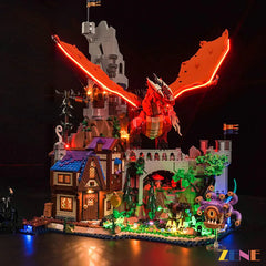 Light Kit for LEGO Dungeons Dragons Red Dragon's Tale DND #21348