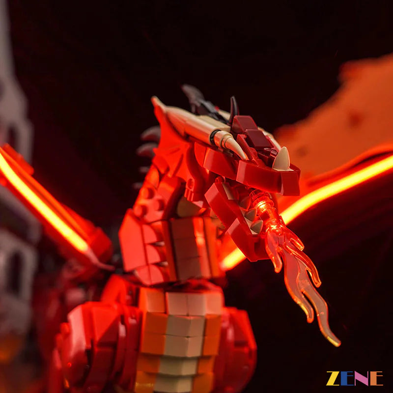 zene bricks Light Kit for LEGO Dungeons Dragons Red Dragon's Tale DND #21348