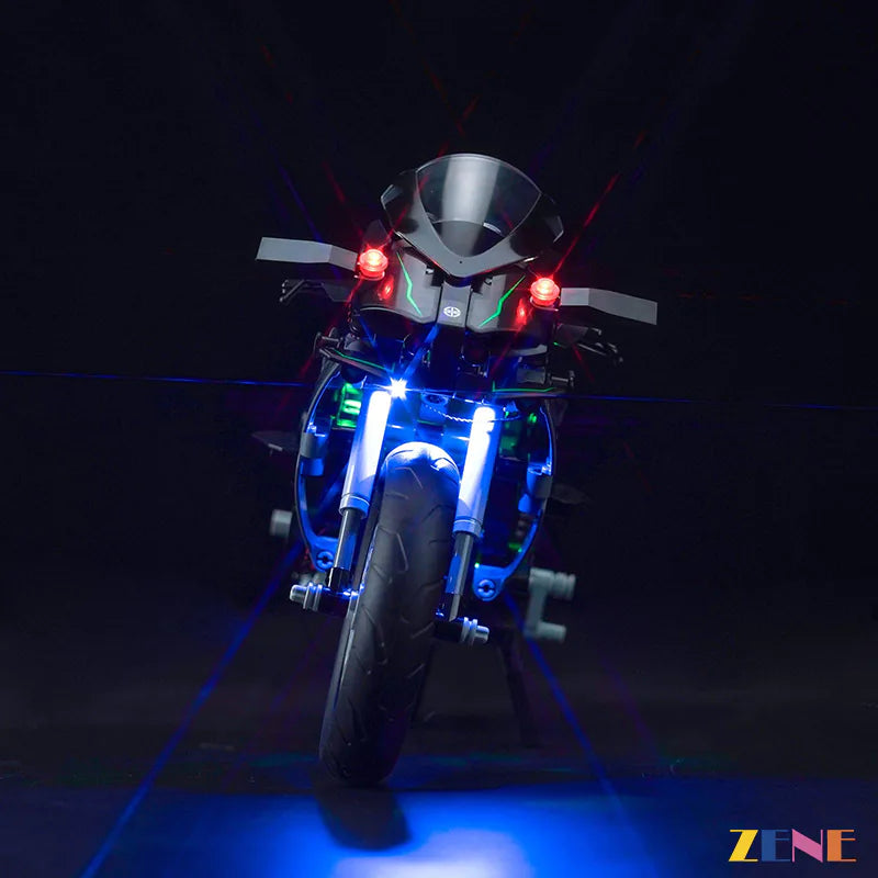 zene bricks Light Kit for LEGO Kawasaki Ninja H2R Motorcycle #42170