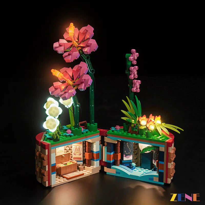 zene bricks Light Kit for LEGO Moana's Flowerpot #43252