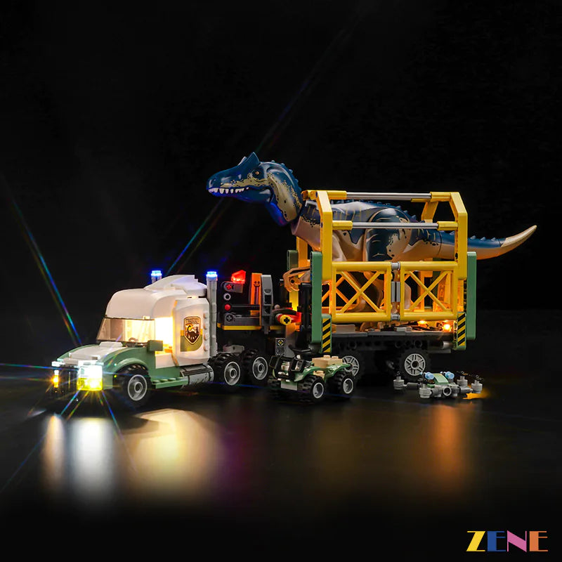 zene bricks LEGO Dinosaur Missions: Allosaurus Transport Truck #76966