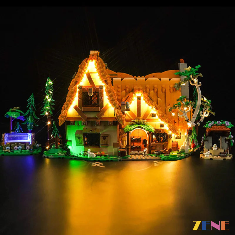 zene bricks Light Kit for LEGO® Snow White Cottage #43242