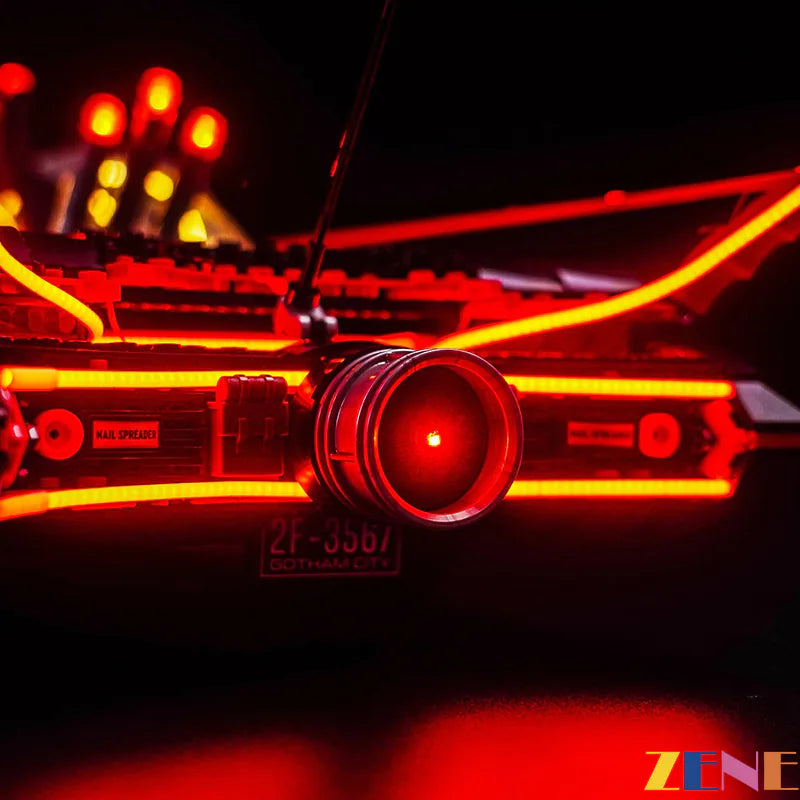 zene bricks Light Kit for LEGO The Classic TV Series Batmobile #76328 Batman