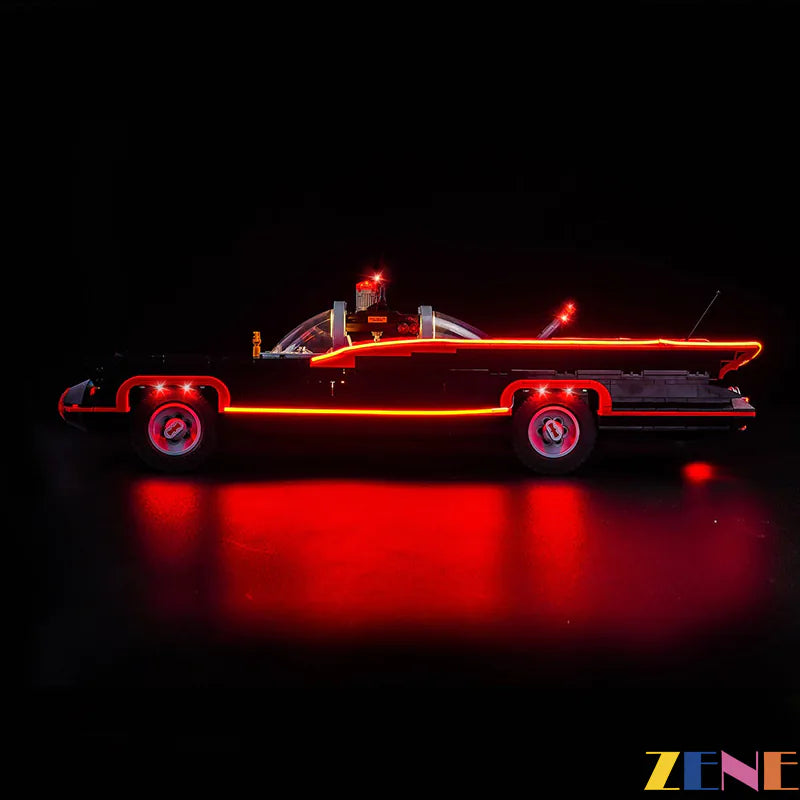 zene bricks Light Kit for LEGO The Classic TV Series Batmobile #76328 Batman