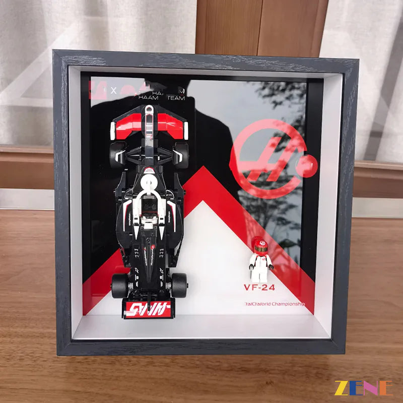 zene bricks Photo Frame Display Board for LEGO Speed Champions Car Series