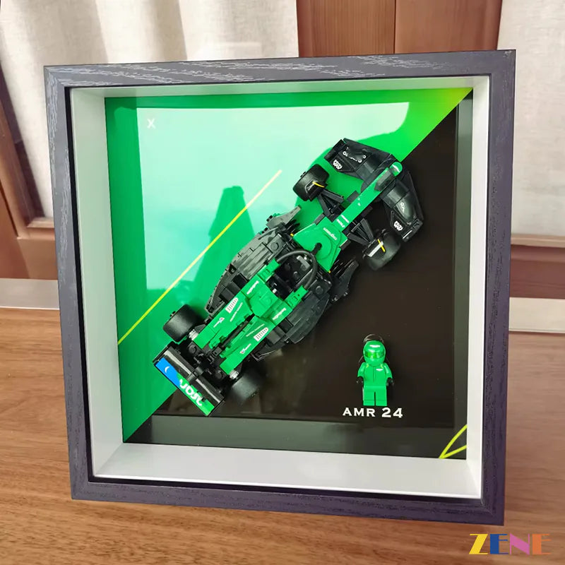 zene bricks Photo Frame Display Board for LEGO Speed Champions Car Series