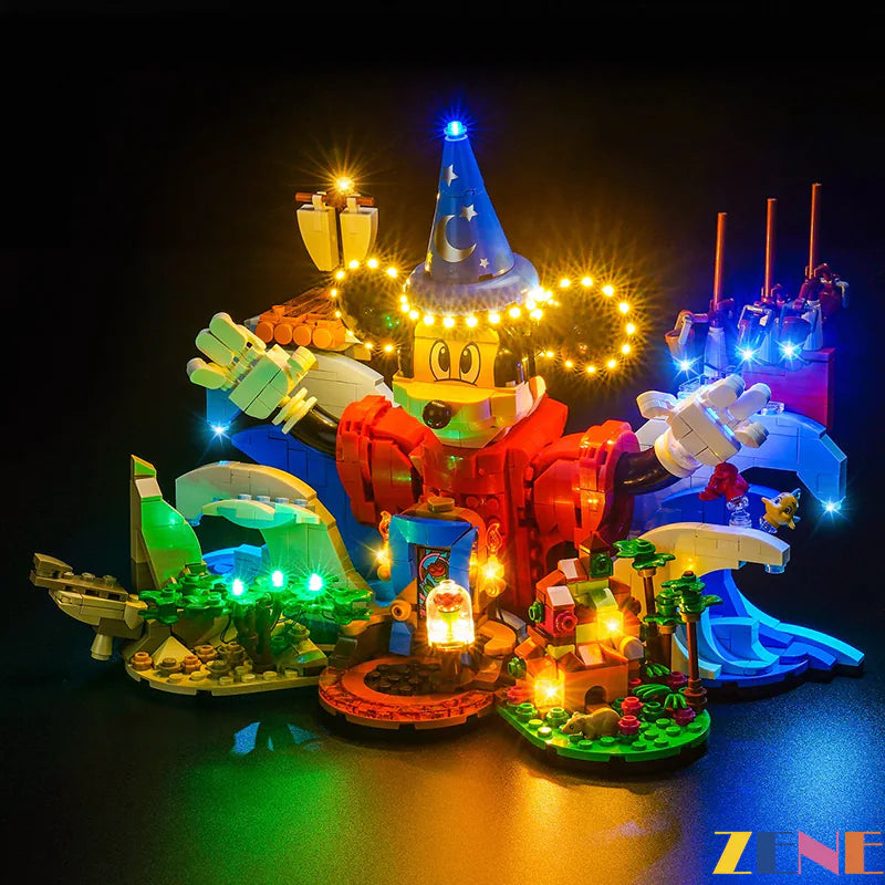 zene bricks Light Kit for LEGO Ideas Magic of Disney #21352