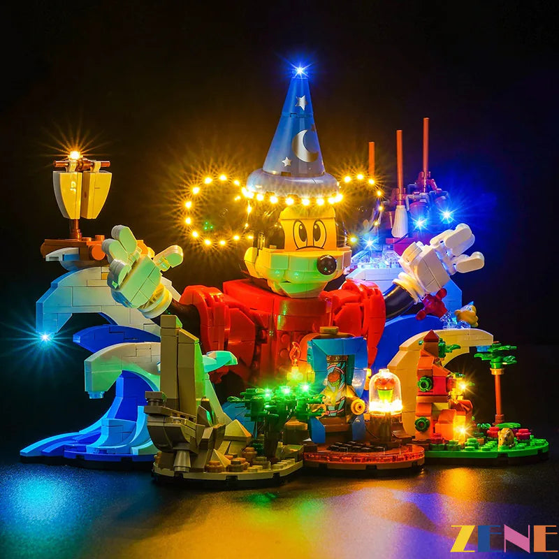 zene bricks Light Kit for LEGO Ideas Magic of Disney #21352