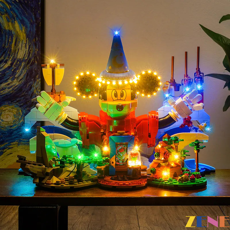 zene bricks Light Kit for LEGO Ideas Magic of Disney #21352