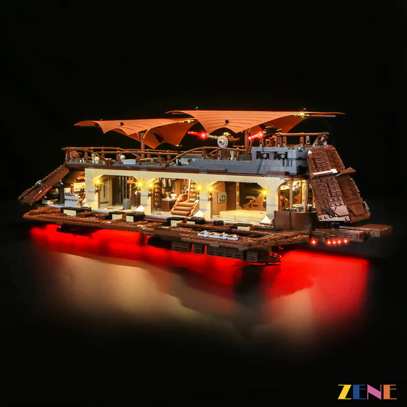 zene bricks Light Kit for LEGO Star Wars Jabba s Sail Barge #75397