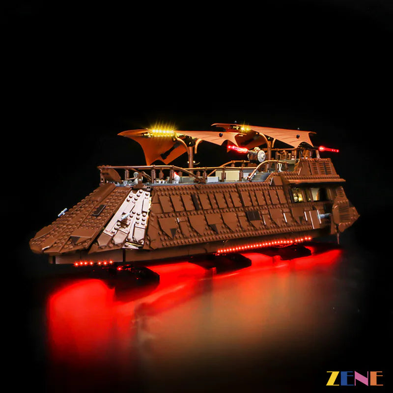 zene bricks Light Kit for LEGO Star Wars Jabba s Sail Barge #75397