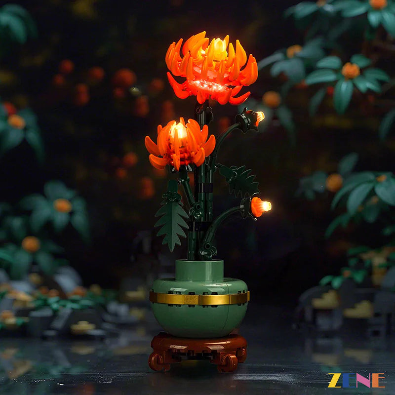 zene bricks Light Kit for LEGO Chrysanthemum #10368