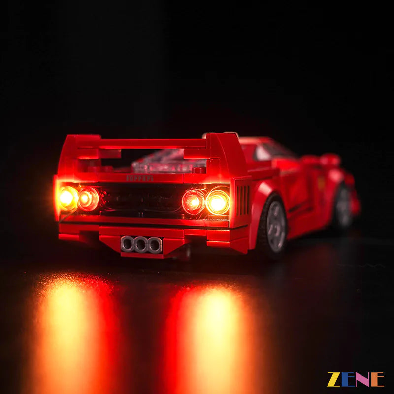 zene bricks Light Kit for LEGO Ferrari F40 Supercar #76934