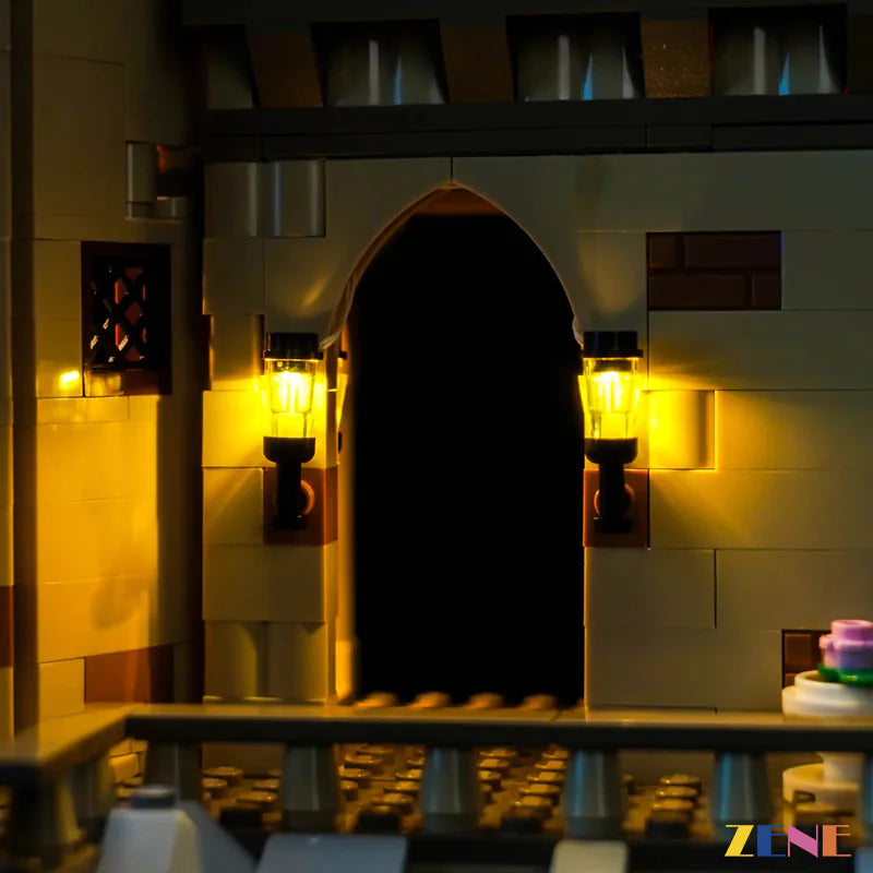 magical architecture detail illumination - ZENE Bricks Light Kit for LEGO® The Main Tower Hogwarts Castle #76454