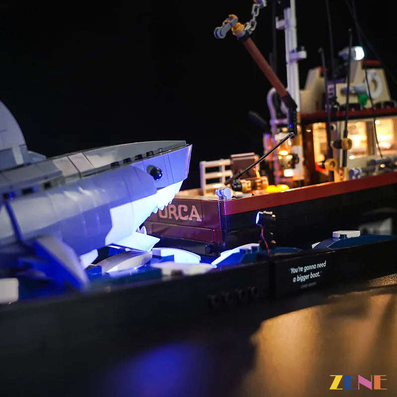 zene bricks Light Kit for LEGO Jaws #21350