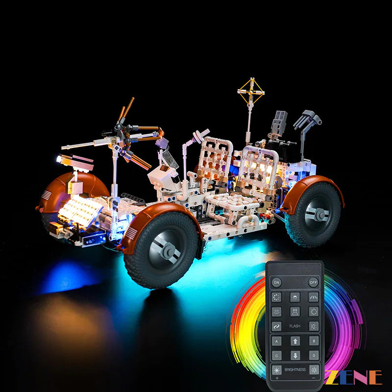 zene bricks Light Kit for LEGO NASA Apollo Lunar Roving Vehicle - LRV #42182