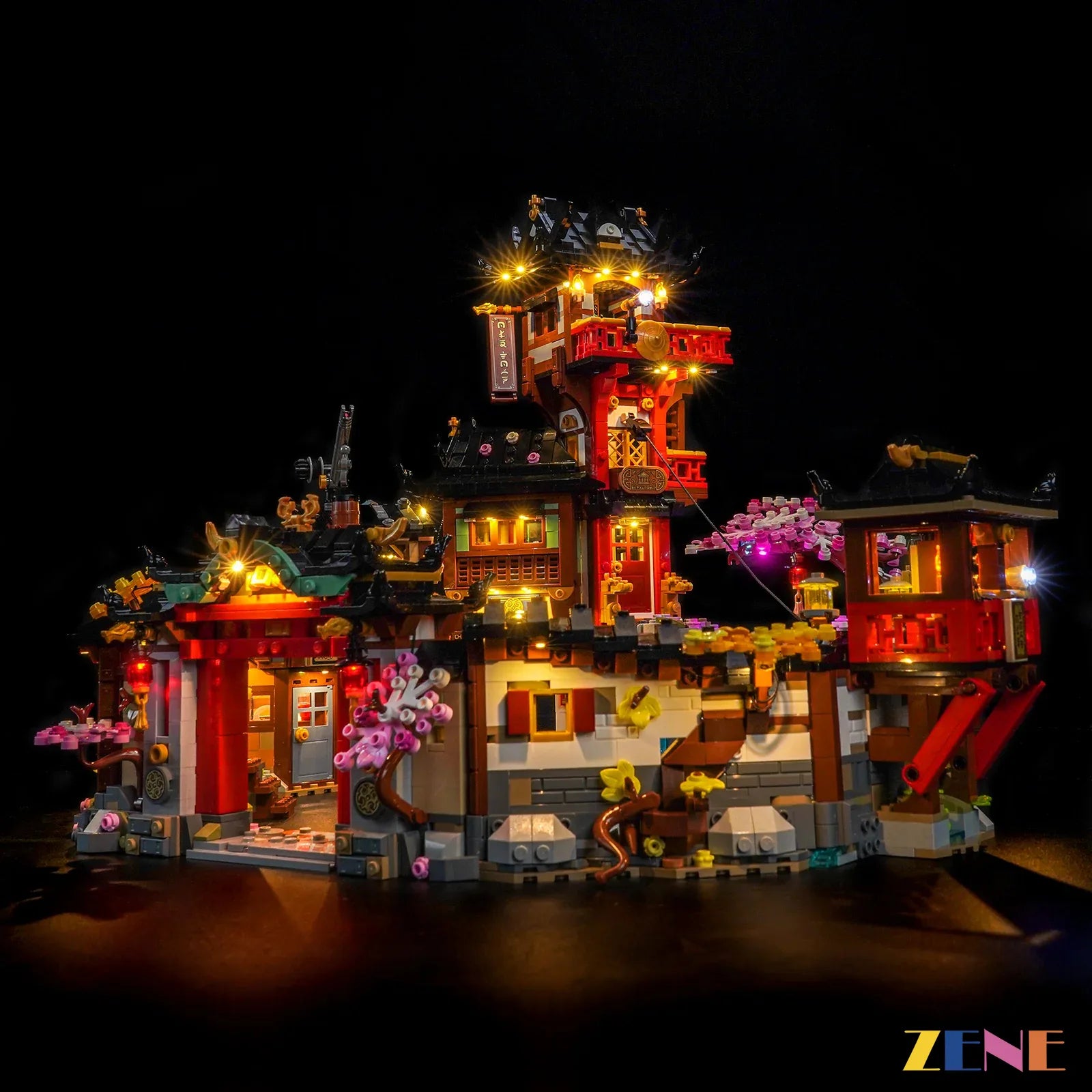 historic tower window lighting depth - ZENE Bricks Light Kit for LEGO® NINJAGO The Old Town 15th Anniversary #71861