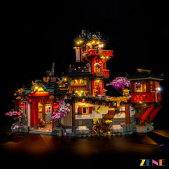 historic tower window lighting depth - ZENE Bricks Light Kit for LEGO® NINJAGO The Old Town 15th Anniversary #71861