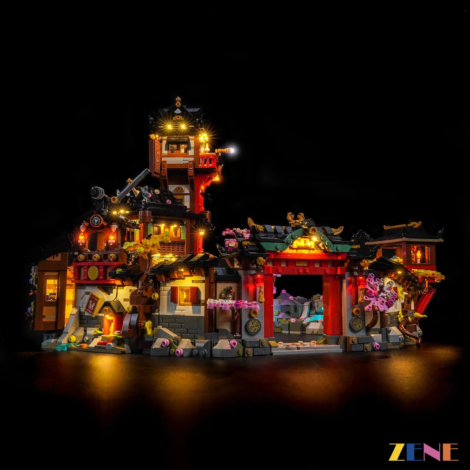 NINJAGO street festival LED ambiance - ZENE Bricks Light Kit for LEGO® NINJAGO The Old Town 15th Anniversary #71861