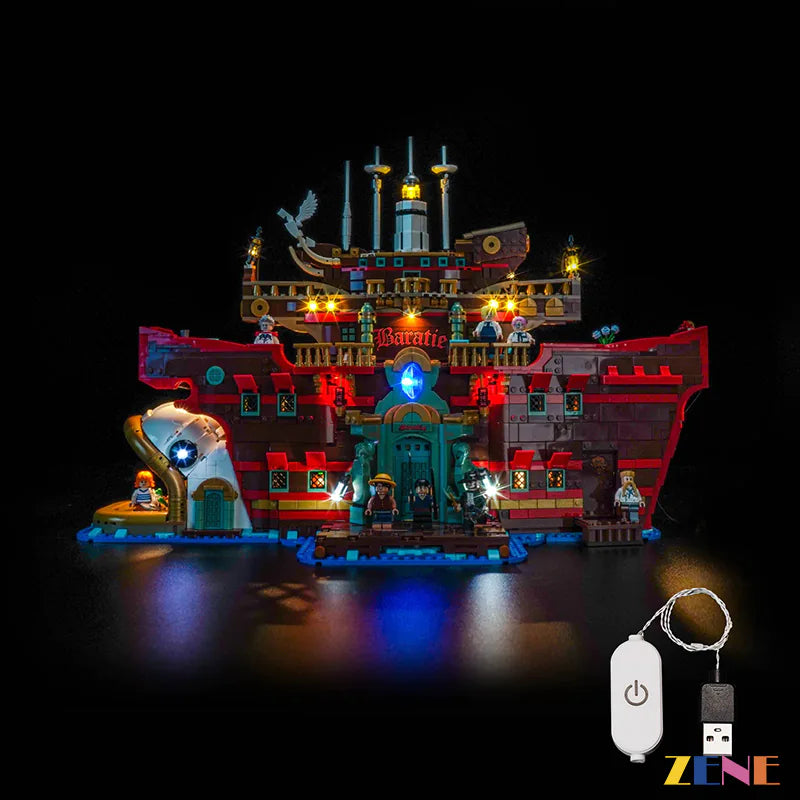 zene bricks Light Kit for The Baratie Floating Restaurant #75640 One Piece