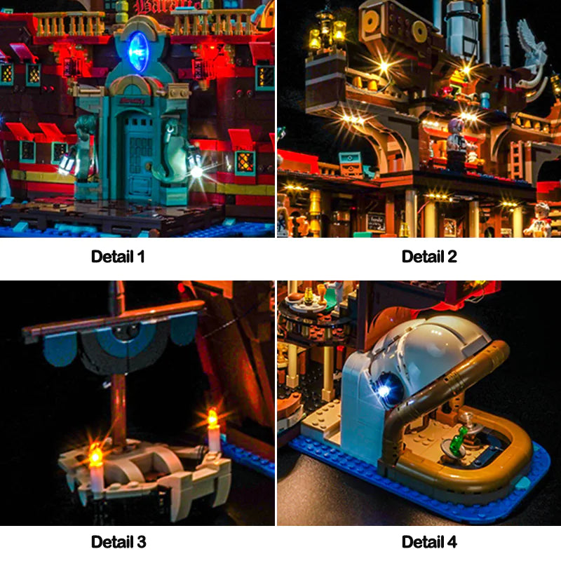 zene bricks Light Kit for The Baratie Floating Restaurant #75640 One Piece