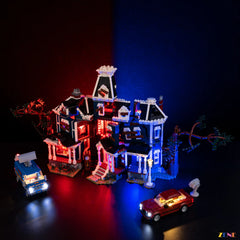 haunted Hawkins house night ambiance - ZENE Bricks Light Kit for LEGO® Stranger Things The Creel House #11370 Ver.2