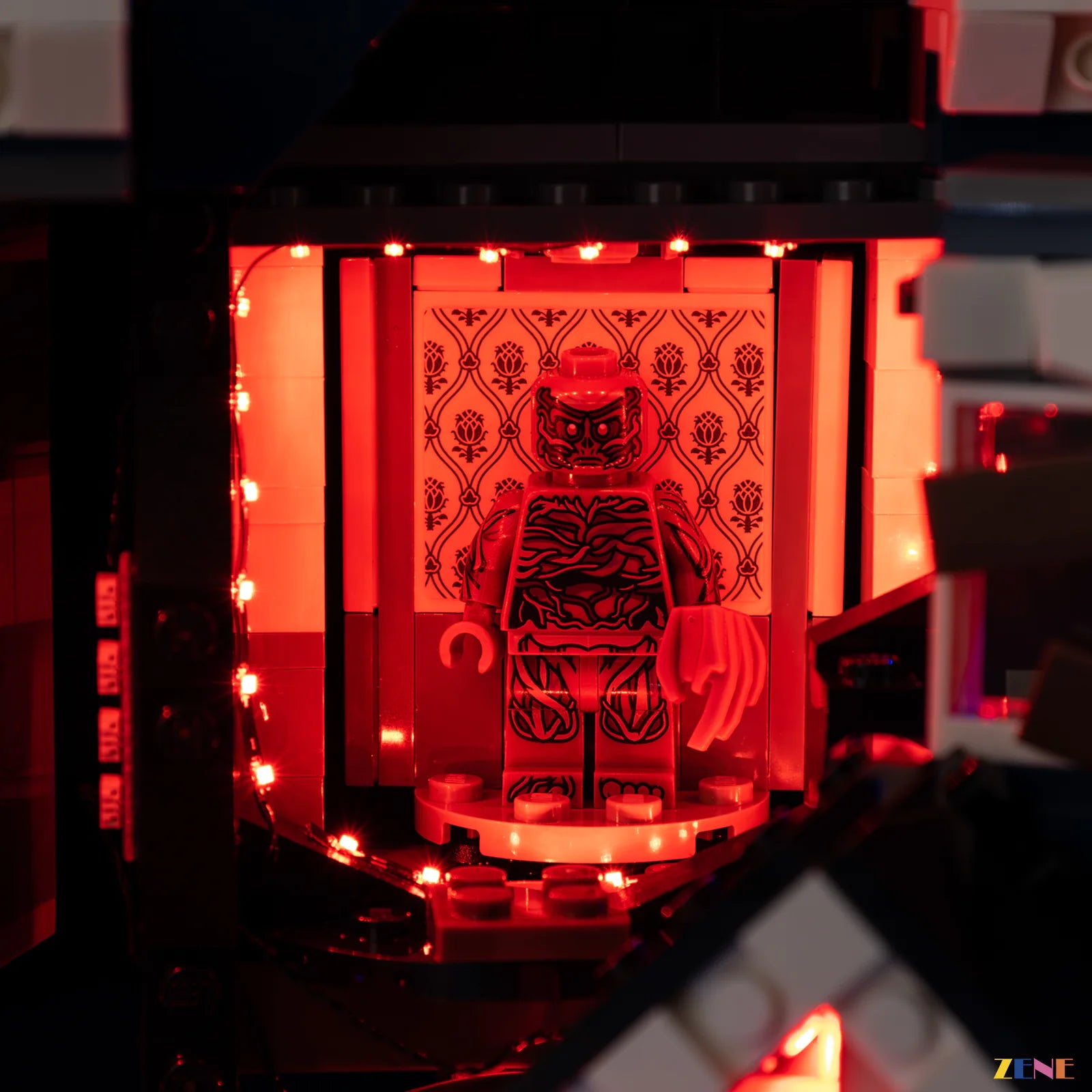 jagged rift red accent lights - ZENE Bricks Light Kit for LEGO® Stranger Things The Creel House #11370 Ver.2